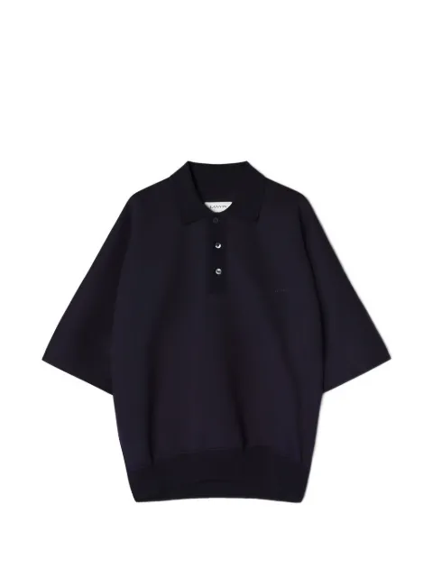 Lanvin logo-embroidered polo shirt