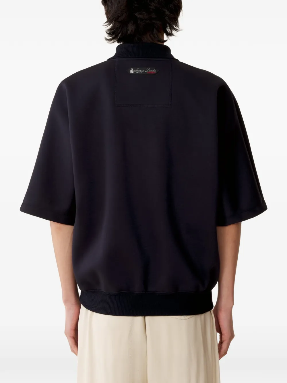 Lanvin Poloshirt met geborduurd logo Blauw
