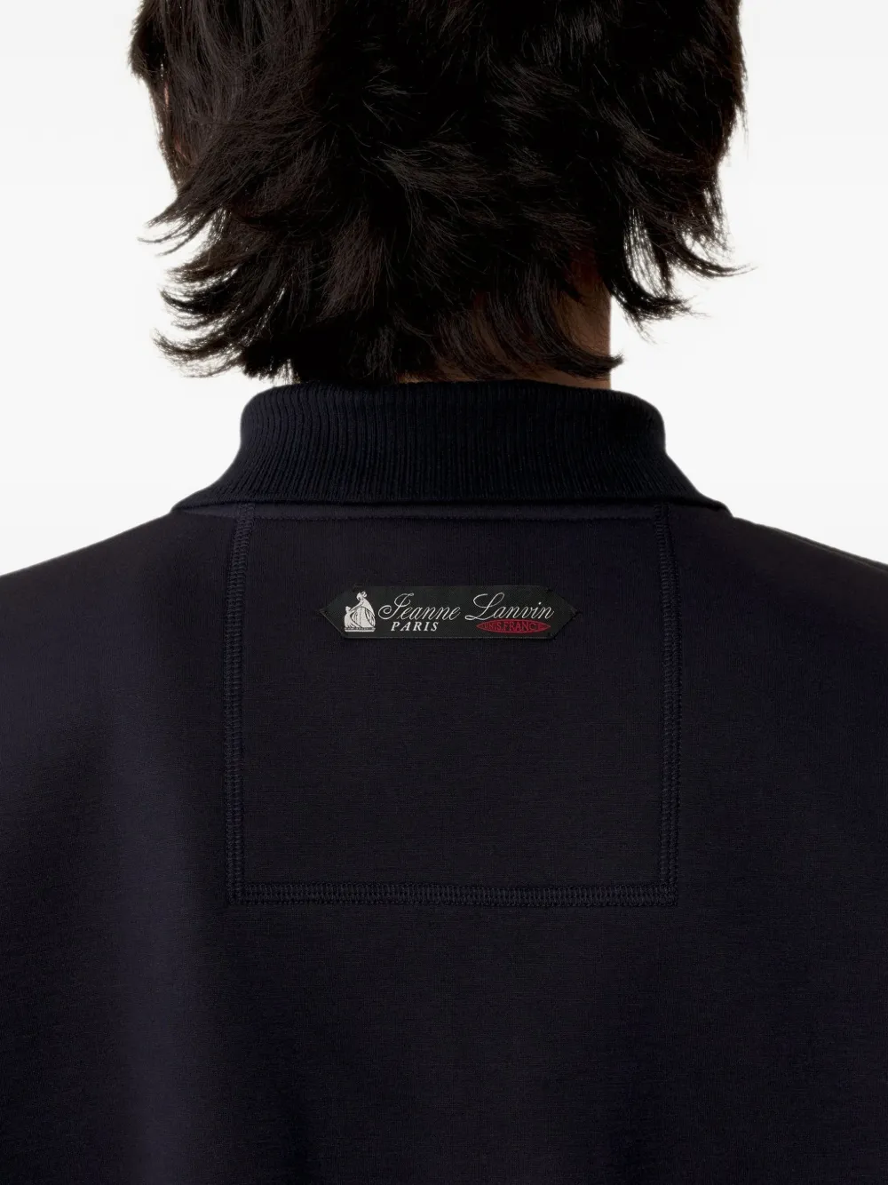 Lanvin Poloshirt met geborduurd logo Blauw