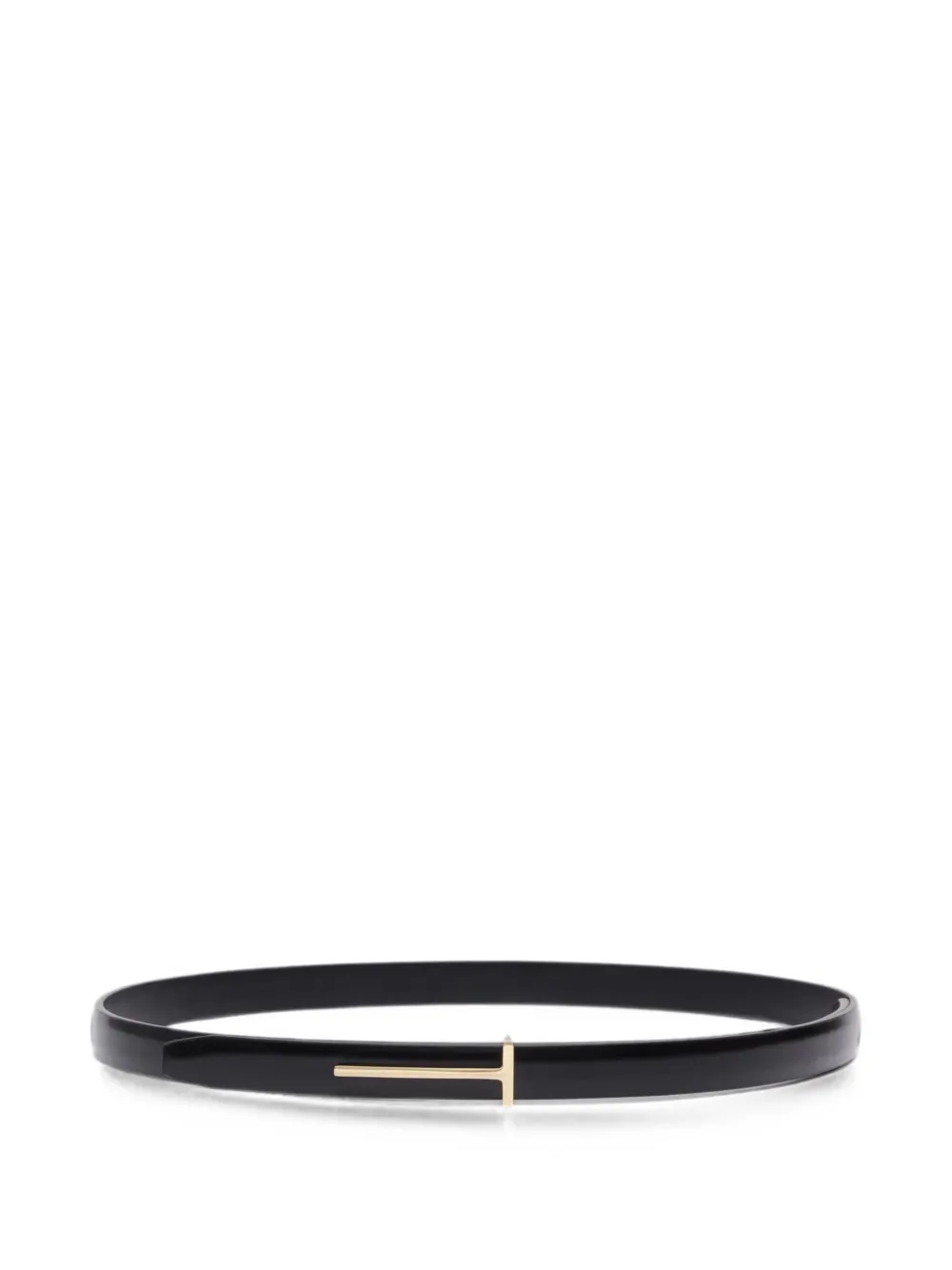 TOM FORD T-buckle leather belt - Nero
