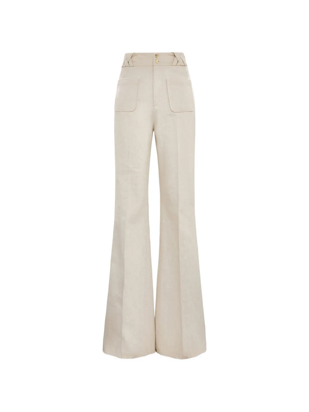 Dorothee Schumacher Summer Of Love braided-waist flared trousers - Toni neutri