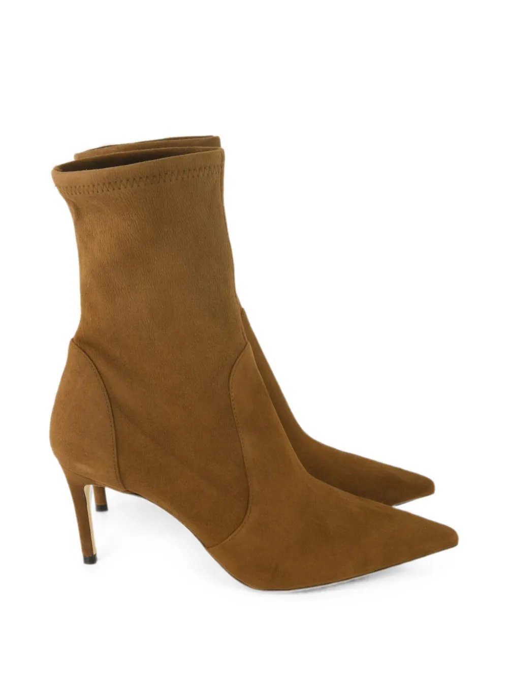 Stuart Weitzman Stuart Power Bootie 75 pointed-toe ankle boots Bruin