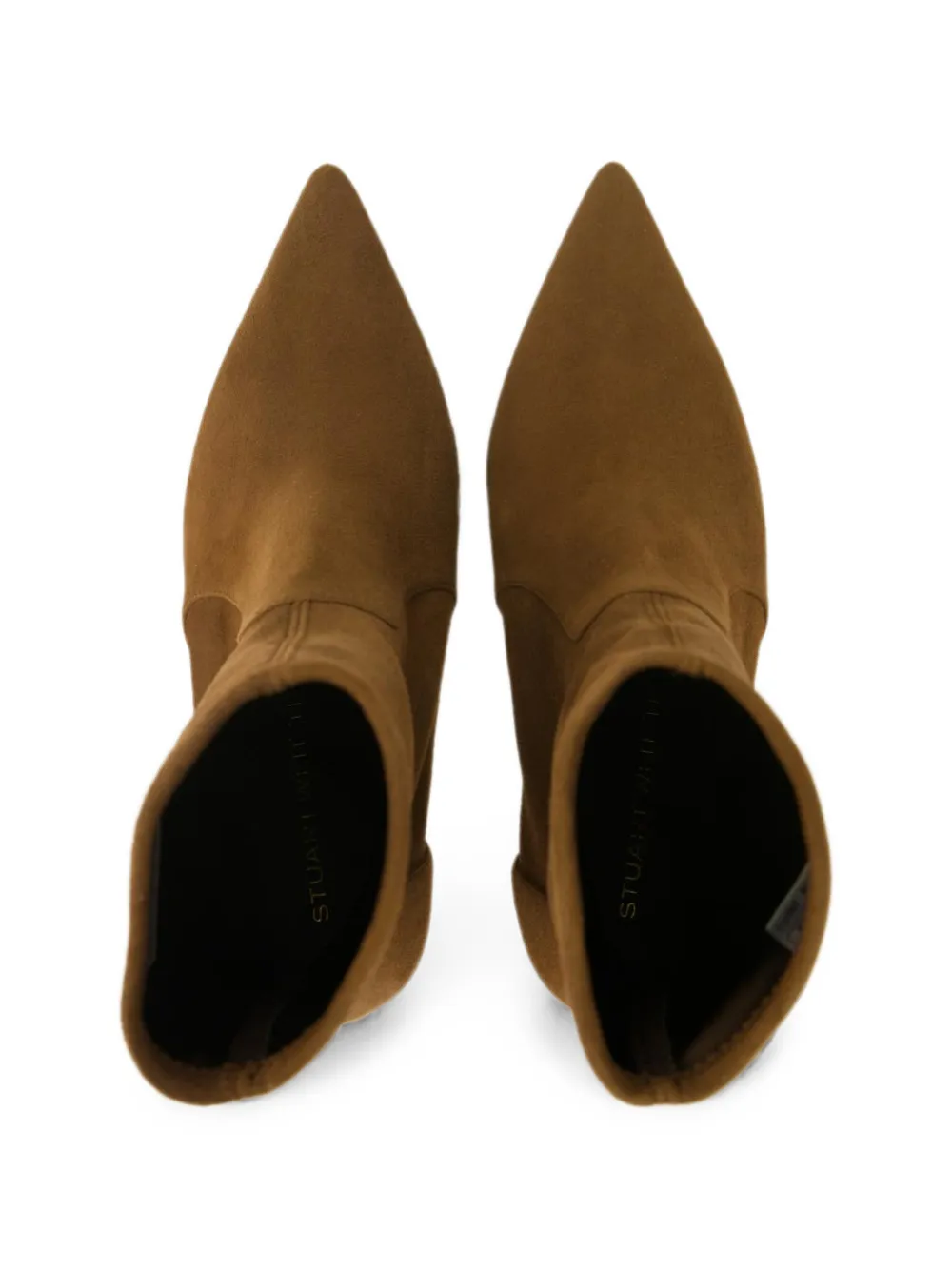 Stuart Weitzman Stuart Power Bootie 75 pointed-toe ankle boots Bruin