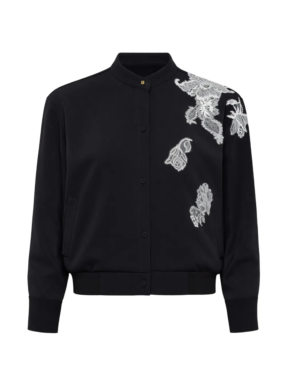 Hellessy Lazlo Lace-appliqué Shirt In Black