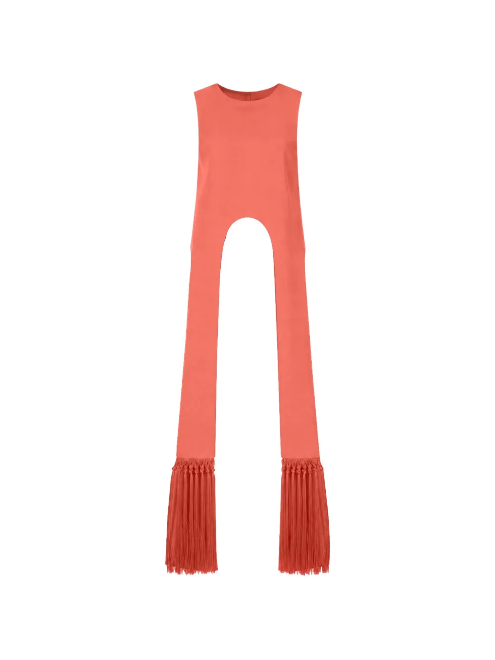 Alexis Rennes fringe-trim top - Arancione