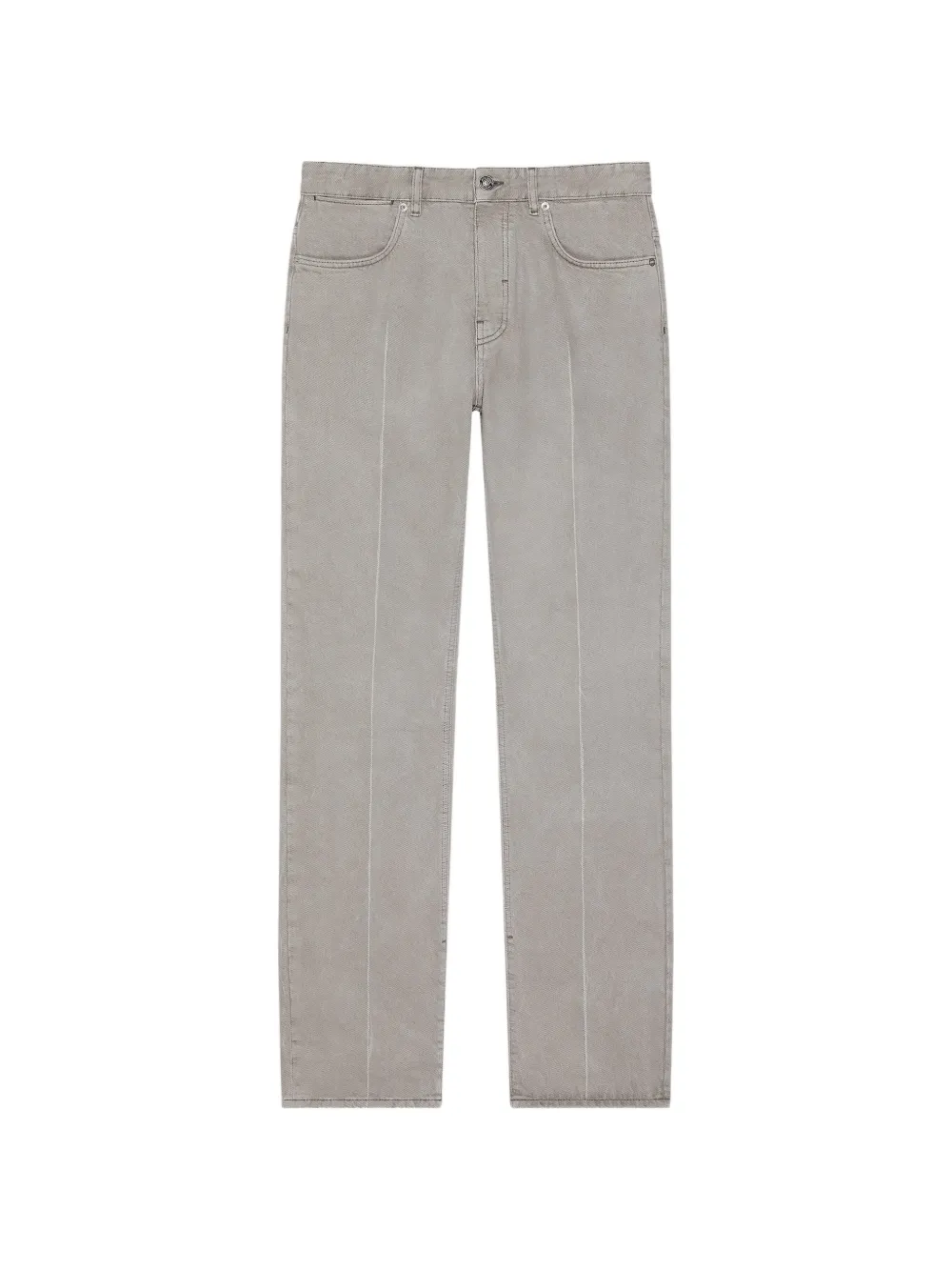 Givenchy straight-fit logo-patch jeans - Grigio