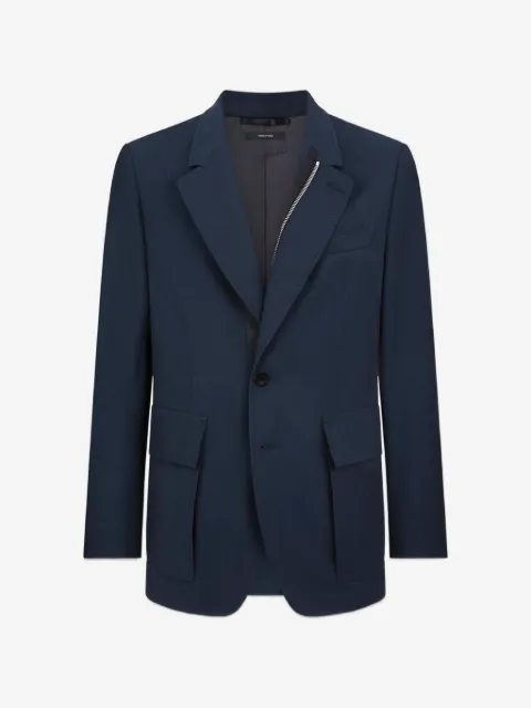 TOM FORD zip-detail blazer