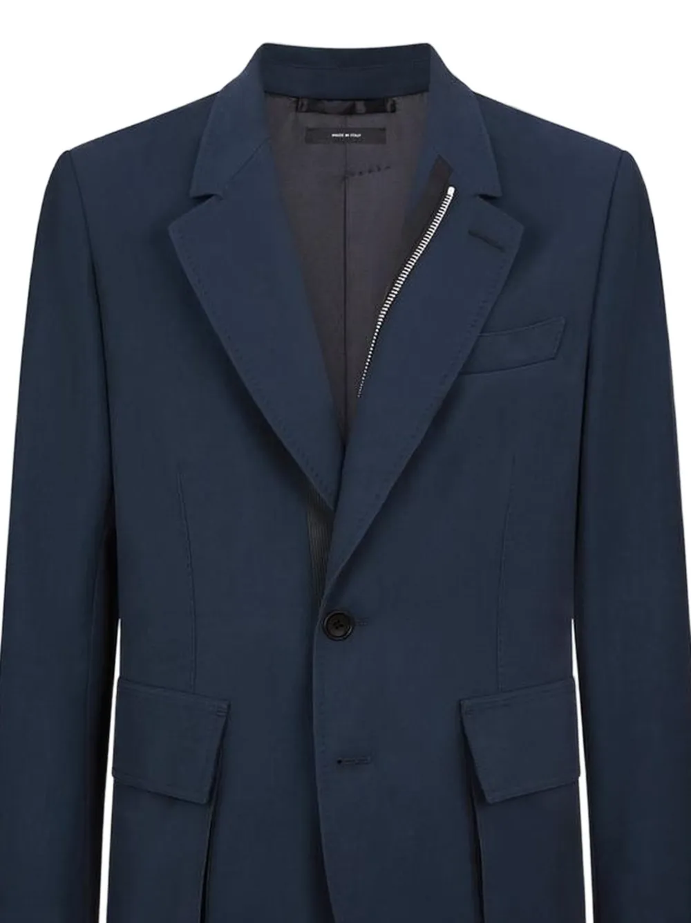 TOM FORD Blazer met ritsdetail Blauw