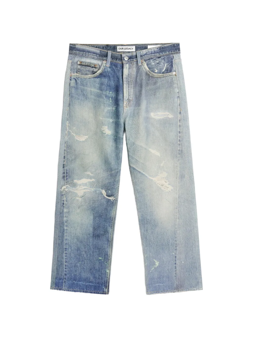OUR LEGACY Third Cut distressed jeans - Blu