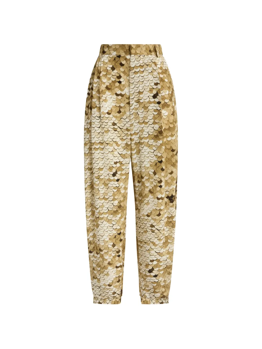 Moschino sequin-embellished pleated trousers - Nude