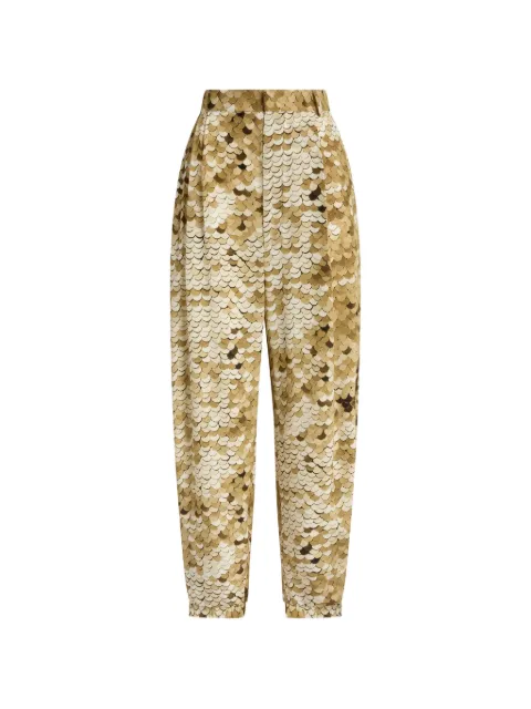 Moschino sequin-embellished pleated trousers