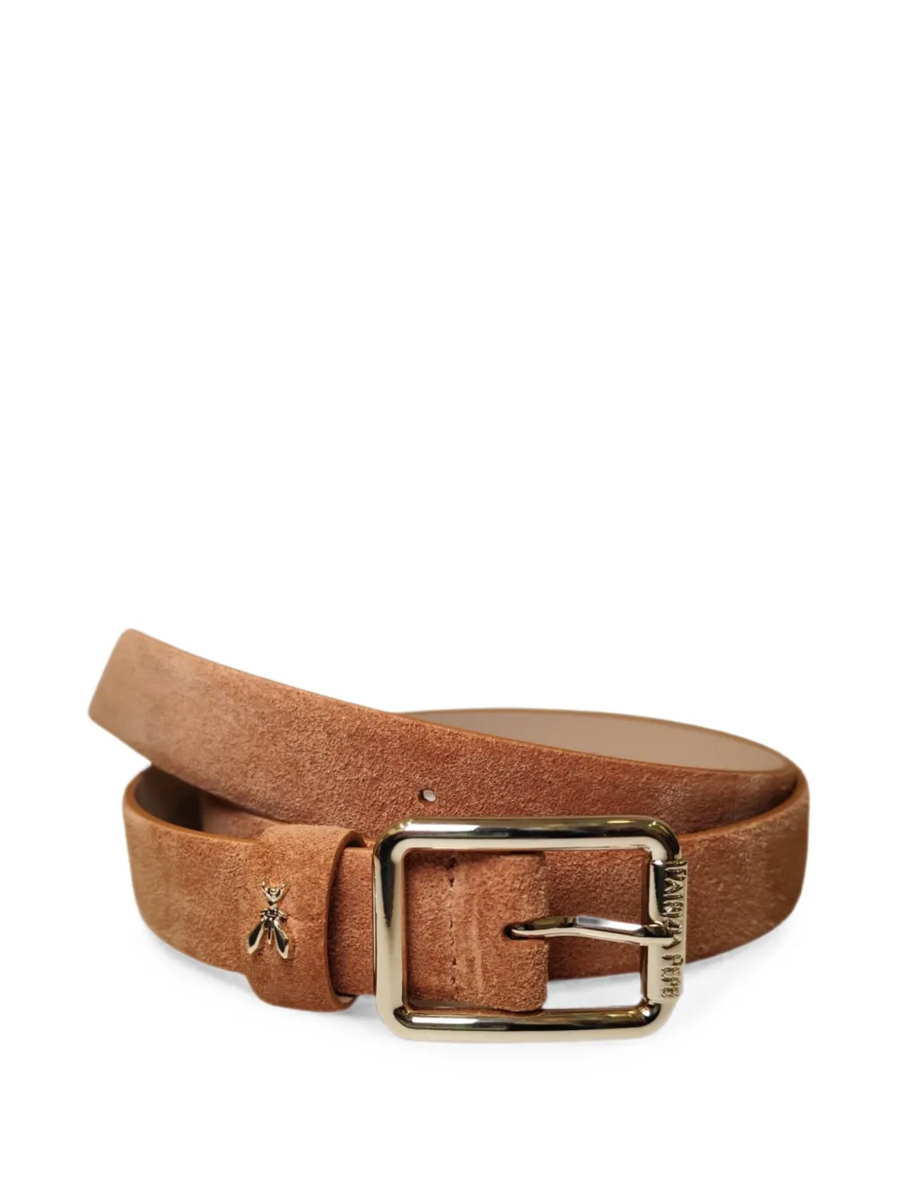 Patrizia Pepe logo-detail square-buckle belt - Marrone