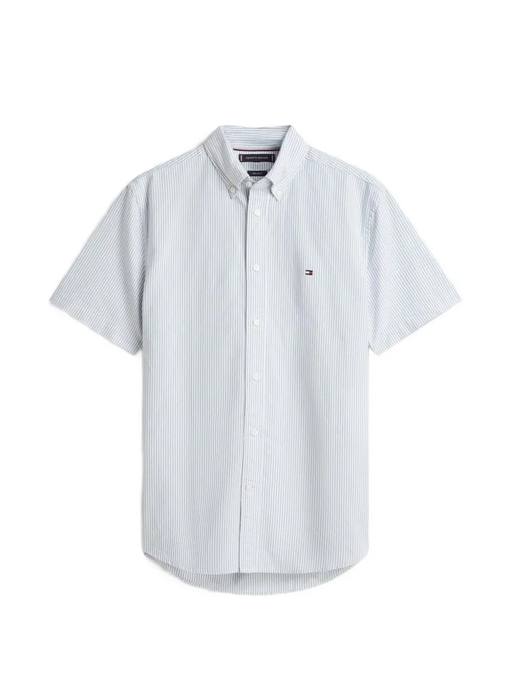 Tommy Hilfiger Heritage Oxford striped-pattern short-sleeved shirt - Weiß