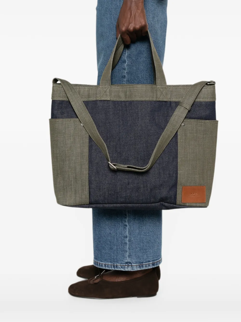 A.P.C. Denim shopper Blauw