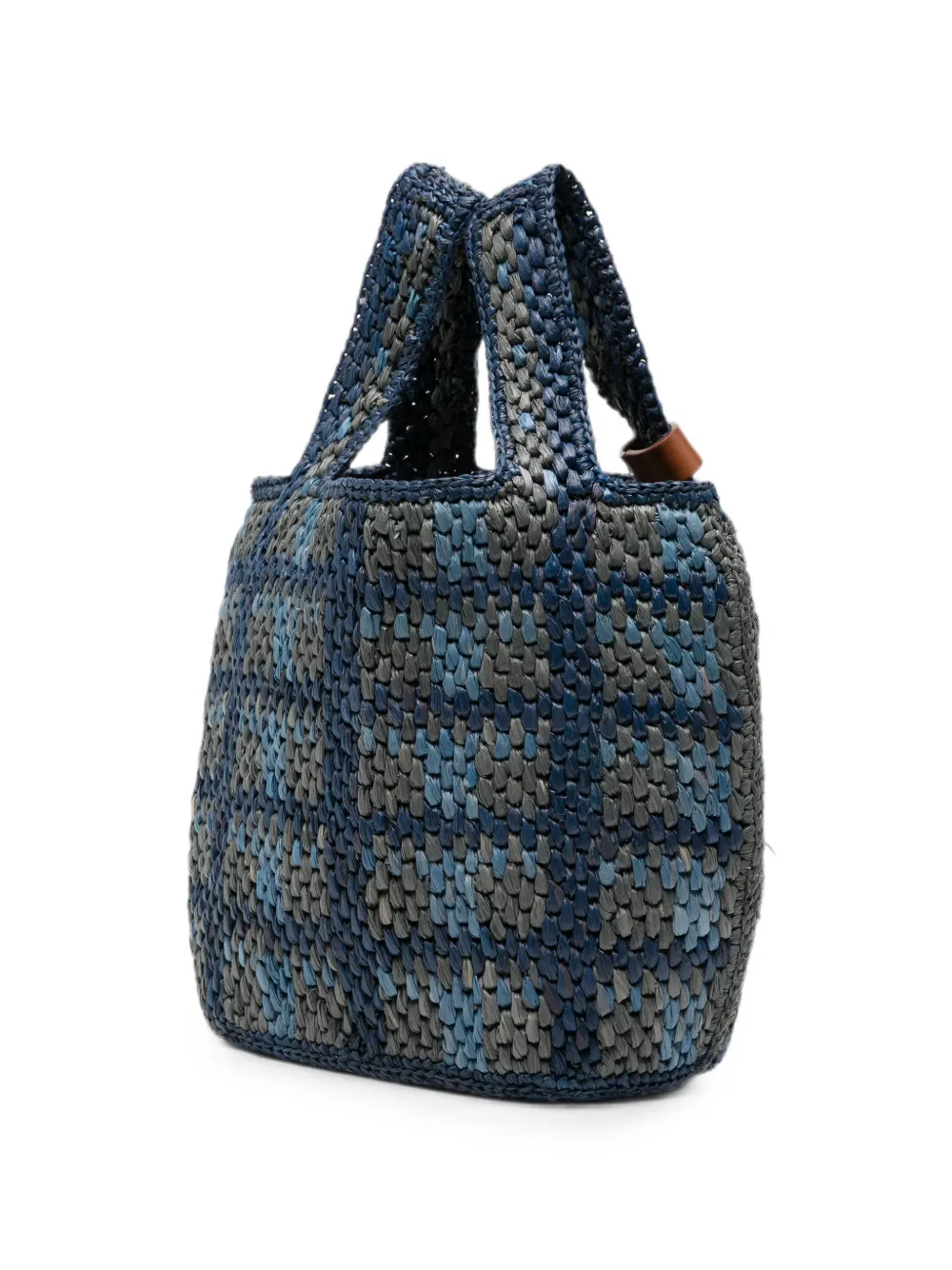 A.P.C. Pecan raffia shopper Blauw