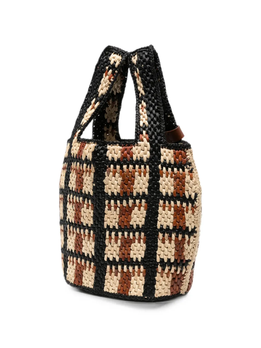 A.P.C. Pecan raffia shopper Zwart