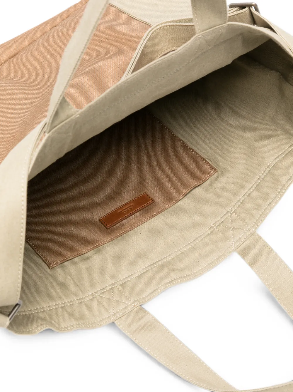 A.P.C. Jardin shopper met logo-patch Bruin