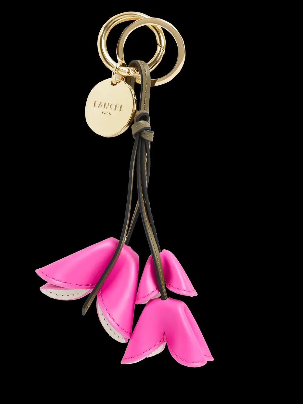 Lancel Tutti Fleuri sleutelhanger met bloemen-hanger Roze