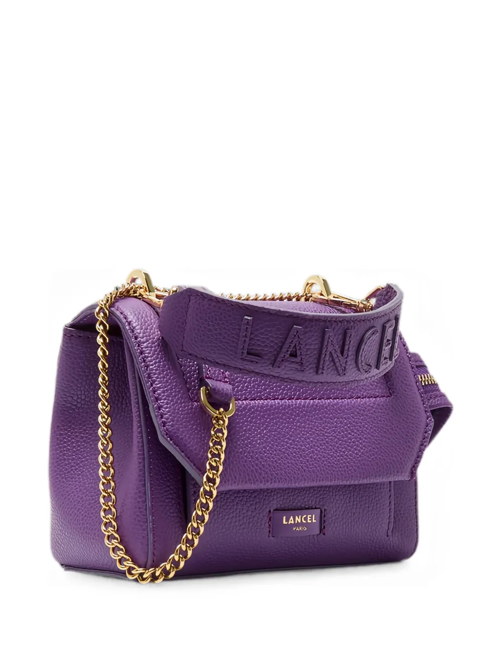 Lancel NINON leren schoudertas Paars