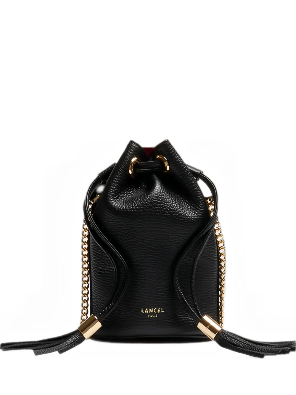 Lancel Borsa a secchiello con nappa - Nero