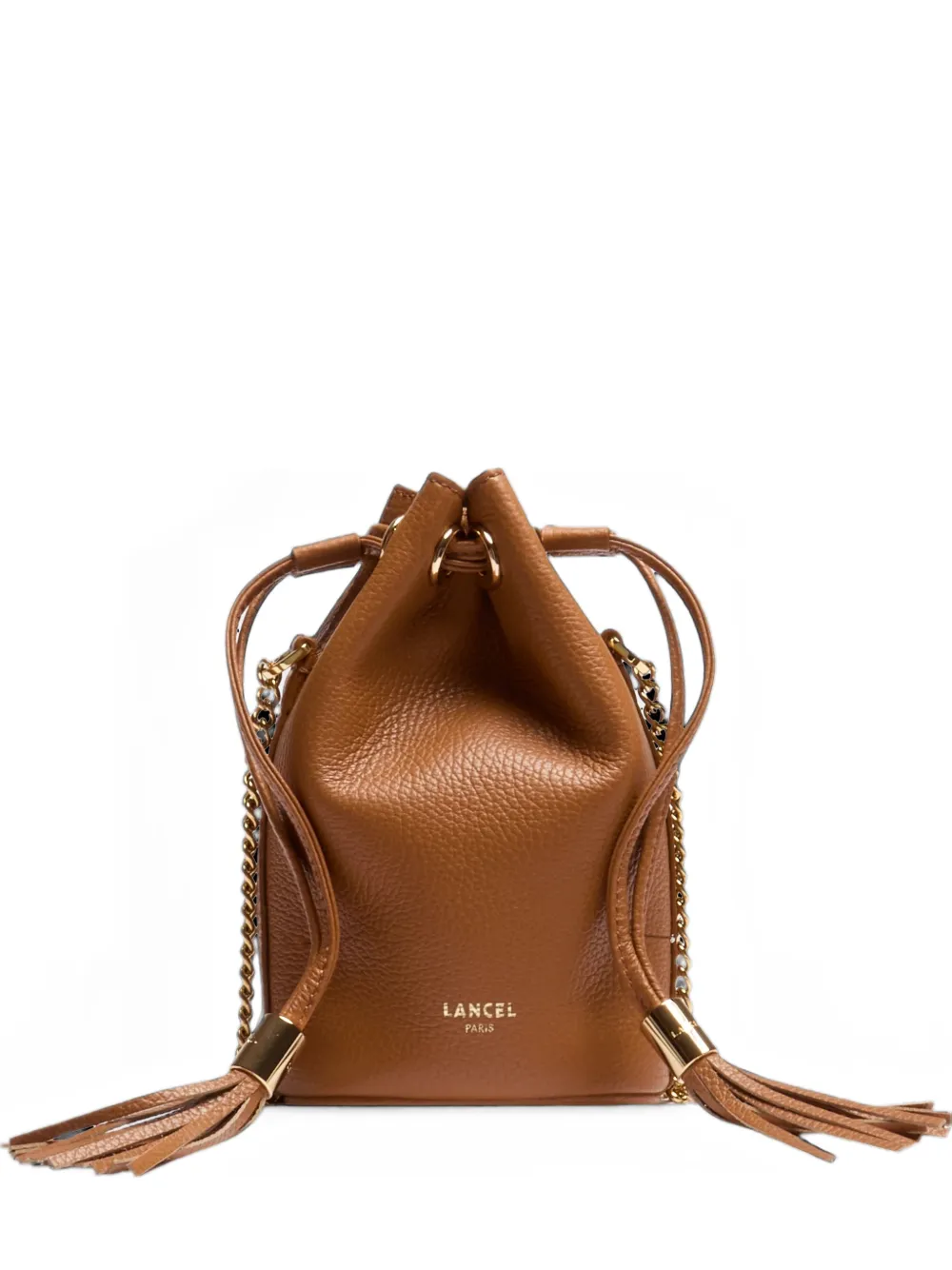 Lancel mini Premier Flirt tassel-detail chain-link bucket bag