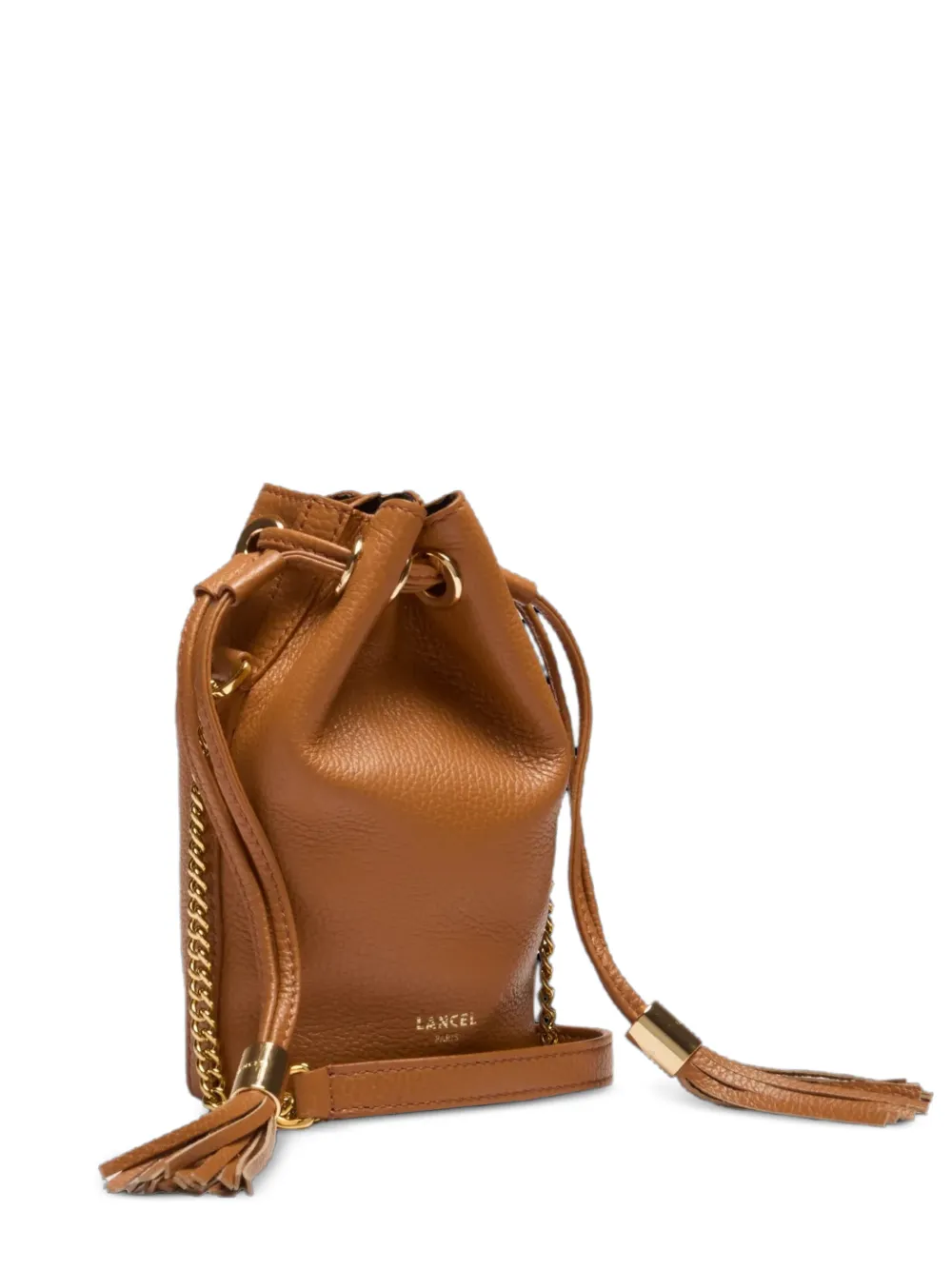 Lancel mini Premier Flirt tassel-detail bucket bag - Marrone