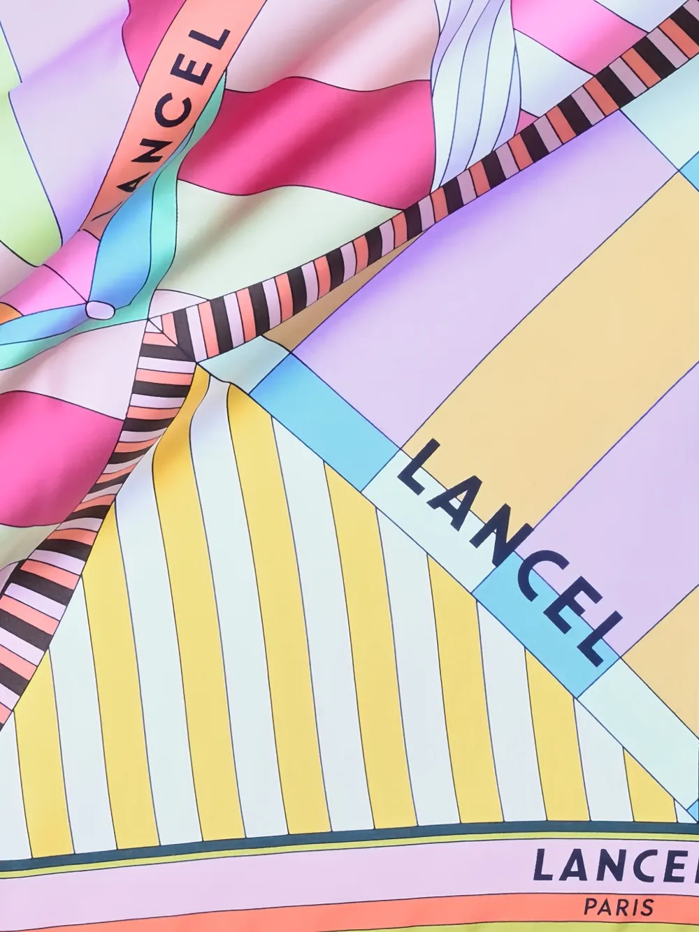 Lancel Haarband met geometrische print Roze