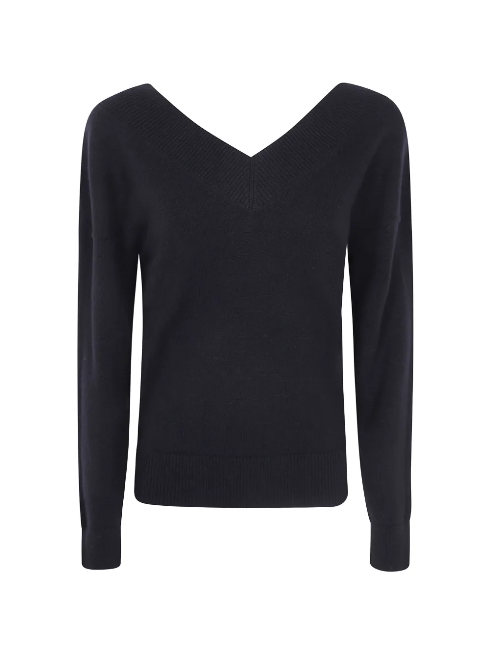 TOM FORD ribbed-trim V-neck sweater - Nero