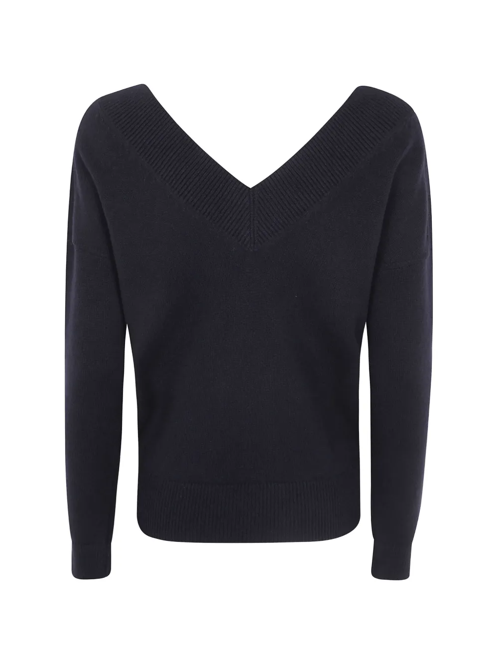 TOM FORD Trui met geribbelde afwerking en V-hals Zwart