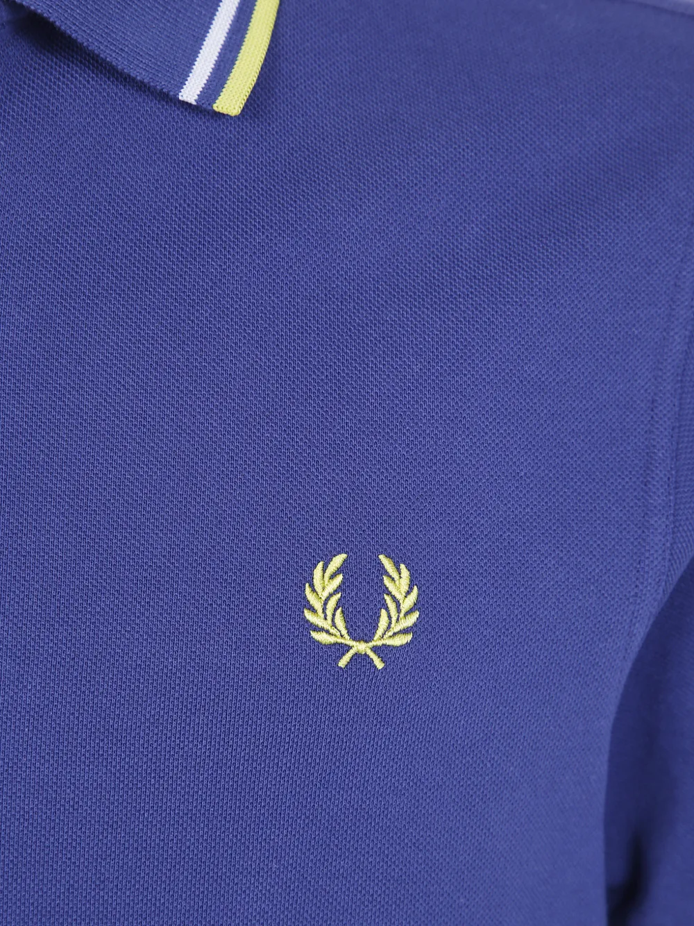Fred Perry Katoenen poloshirt Blauw