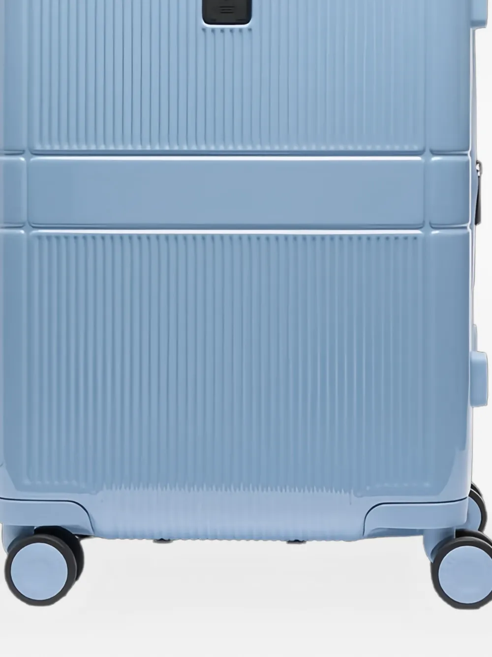 Lancel ribbed logo-detail suitcase Blauw