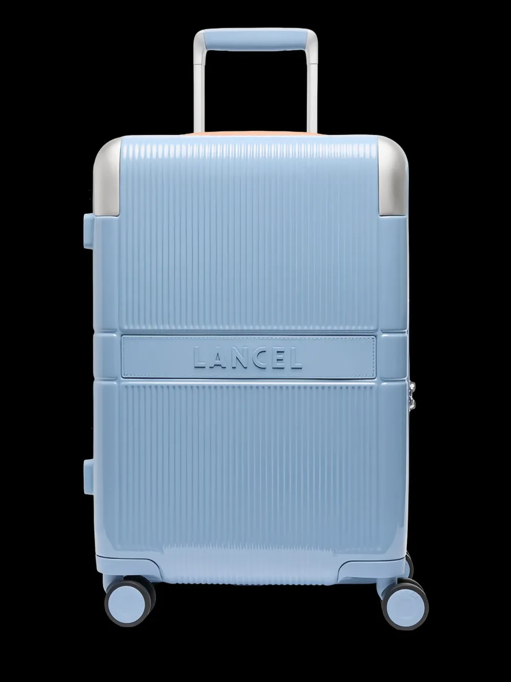 Lancel ribbed logo-detail suitcase - Blu