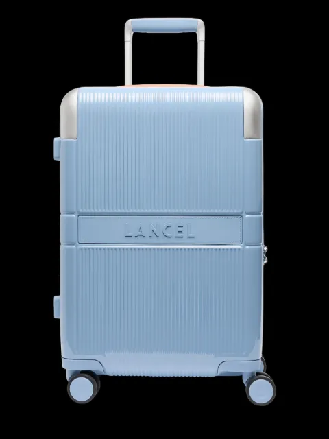 Lancel ribbed logo-detail suitcase