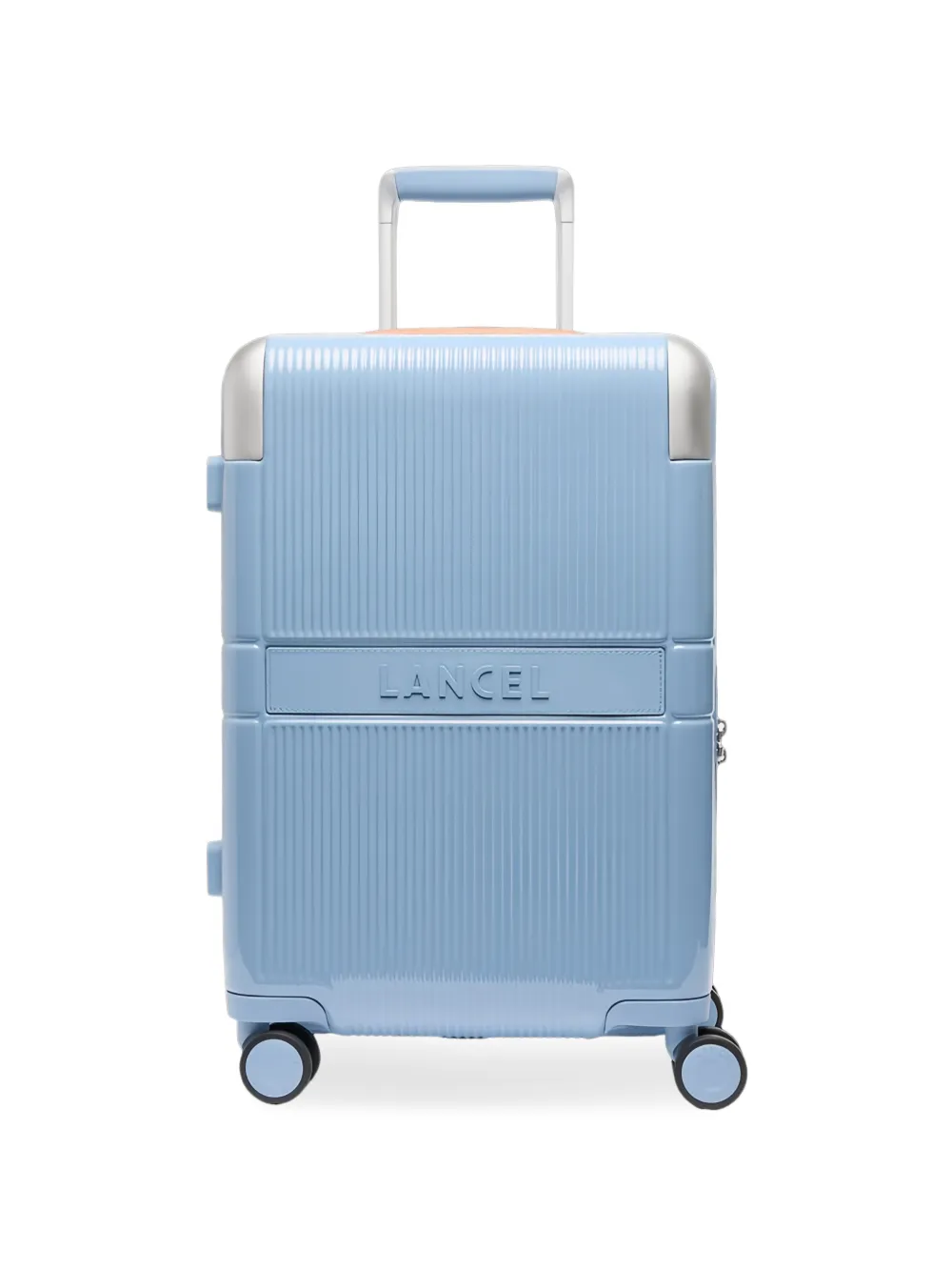 Lancel ribbed logo-detail suitcase