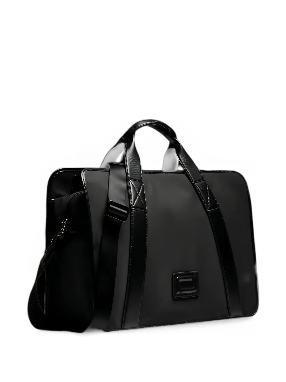 Lancel 45 Mistral leather-trim holdall bag - Nero