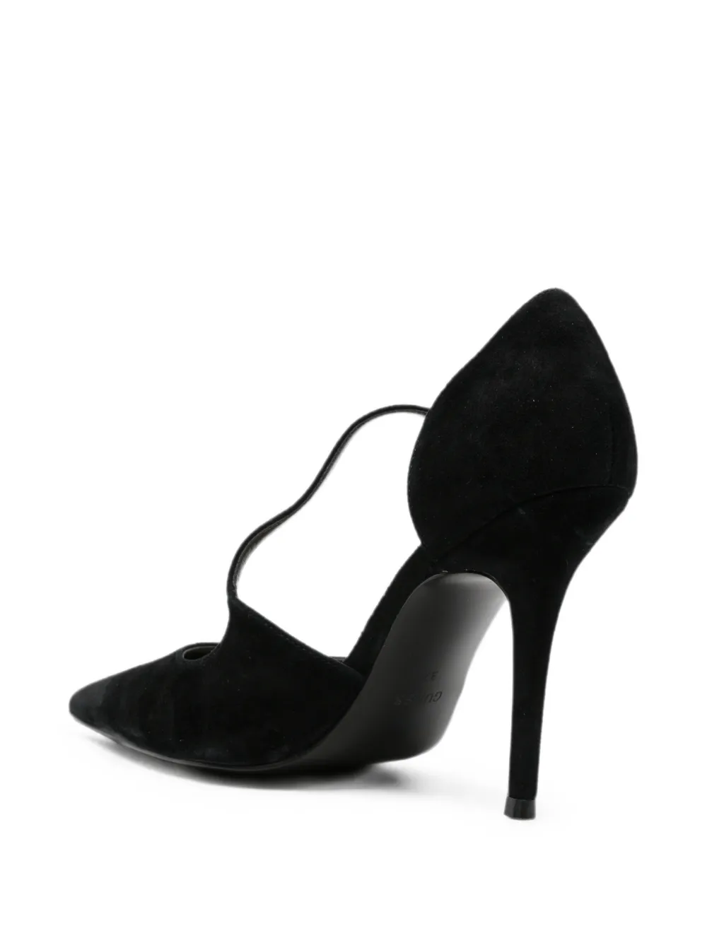 GUESS USA suede T-bar pumps Zwart