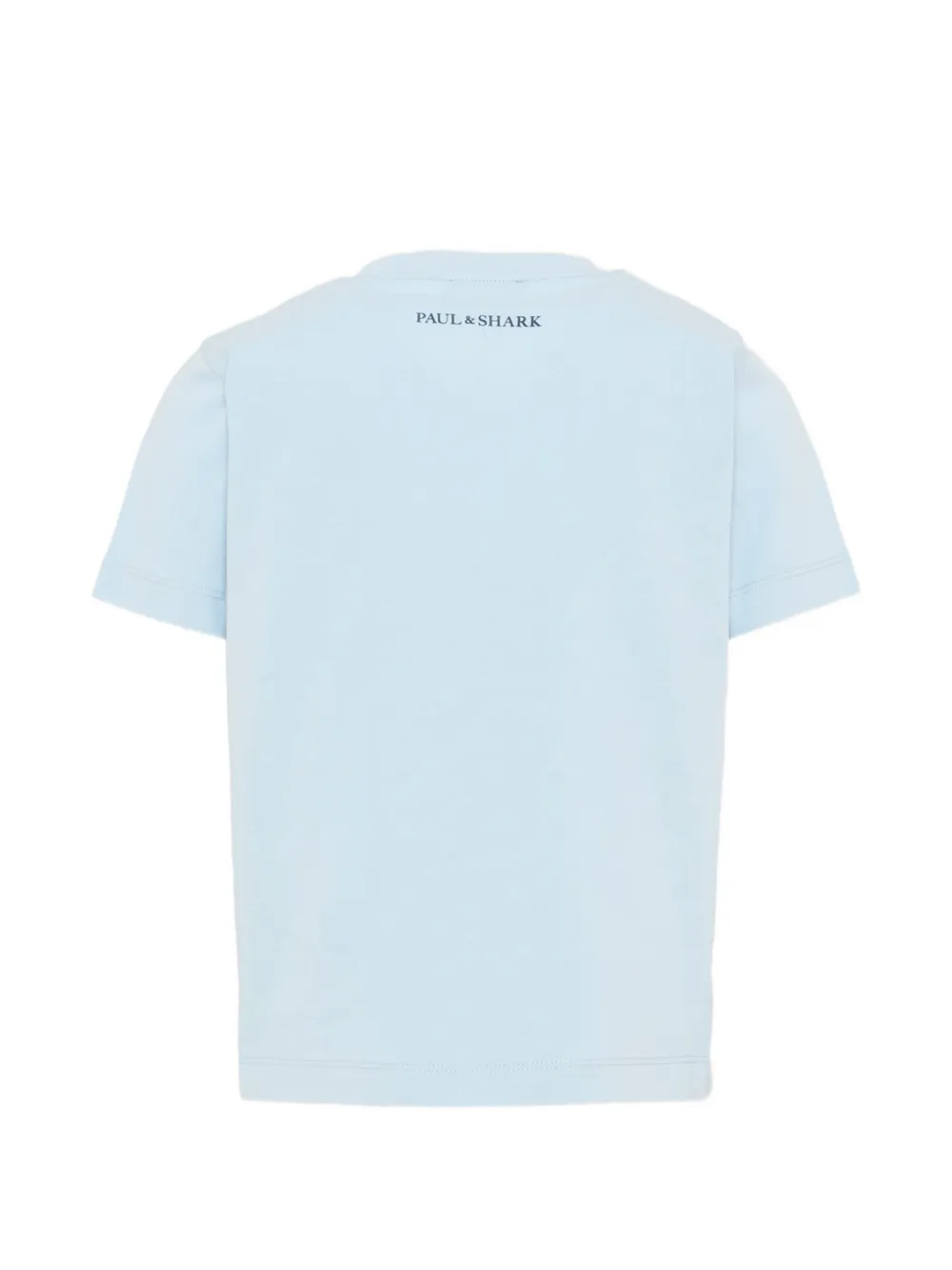 Paul & Shark Junior T-shirt met logopatch Blauw