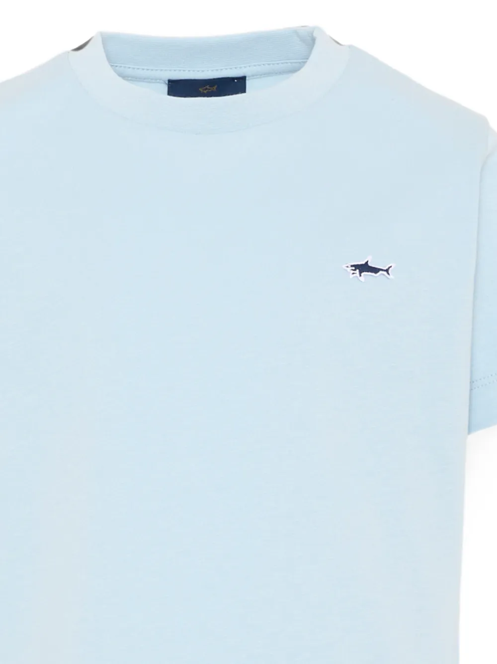 Paul & Shark Junior T-shirt met logopatch Blauw