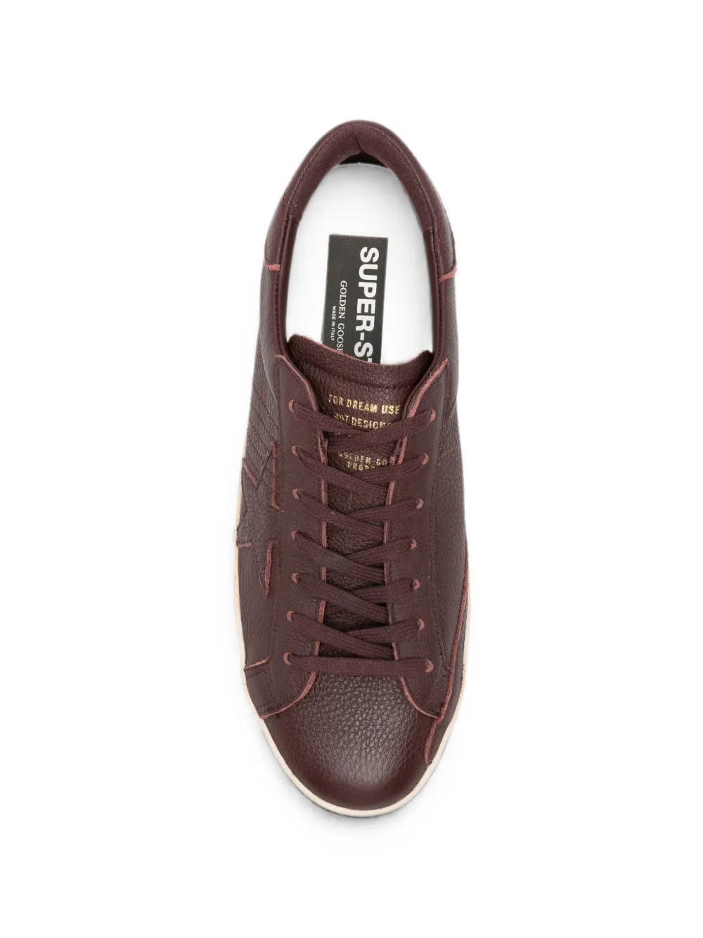 Golden Goose Super-Star distressed-effect sneakers Rood