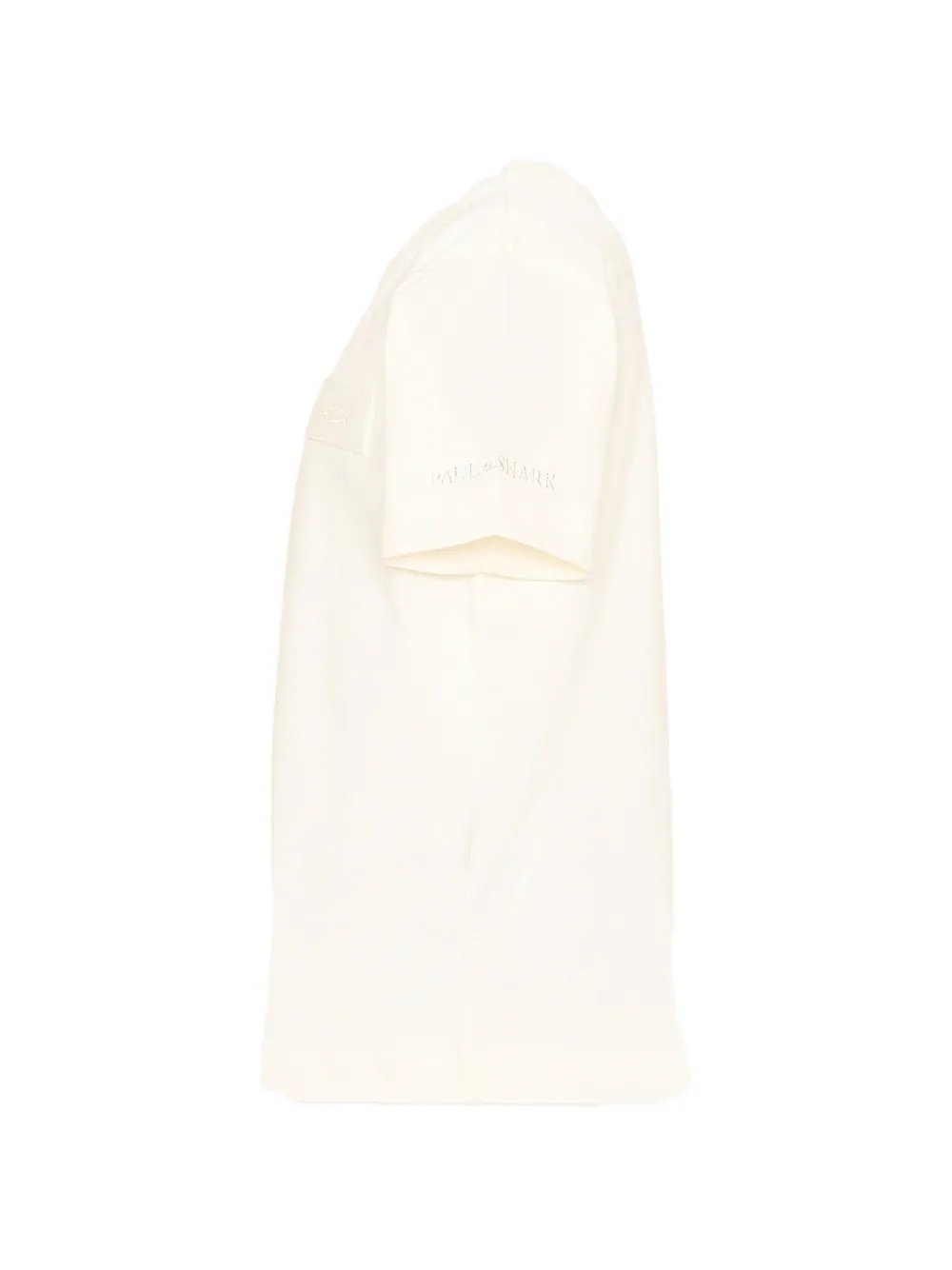 Paul & Shark Junior T-shirt met logopatch en korte mouwen Beige
