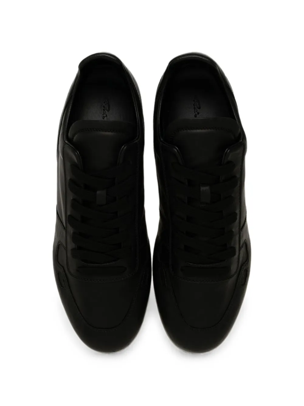 Rick Owens panelled sneakers Zwart