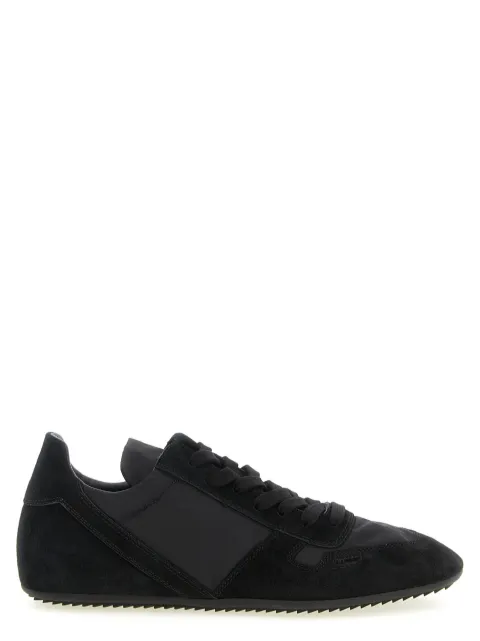 Rick Owens Temple Minimal sneaks dolmias nylon and suede leather