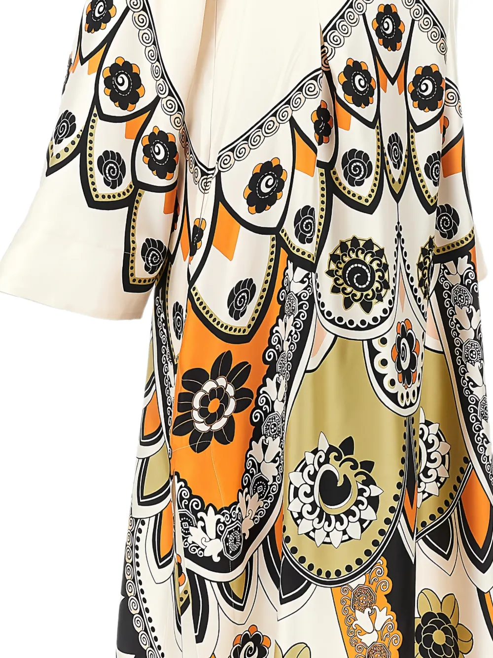 La DoubleJ Twin Flame maxi-jurk met grafische print Beige