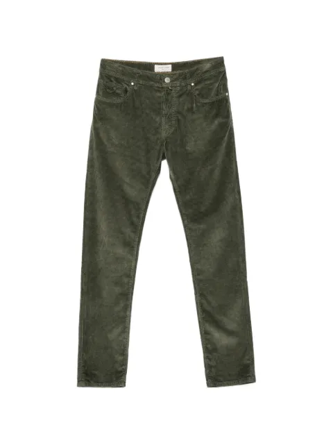 Jacob Cohën corduroy logo-patch trousers