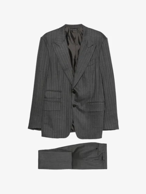 TOM FORD pinstripe-pattern buttoned suit