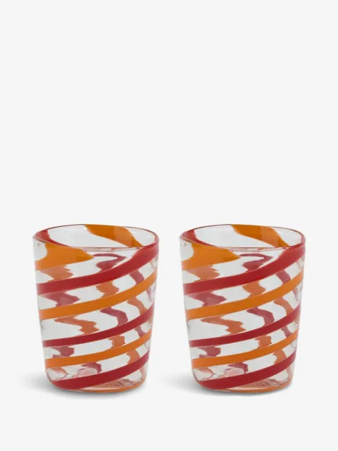Lisa Corti x Canna Spiral decorative glasses (set of two)