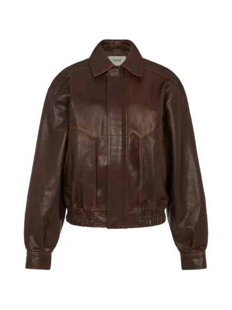 ducie Florence calf leather bomber jacket