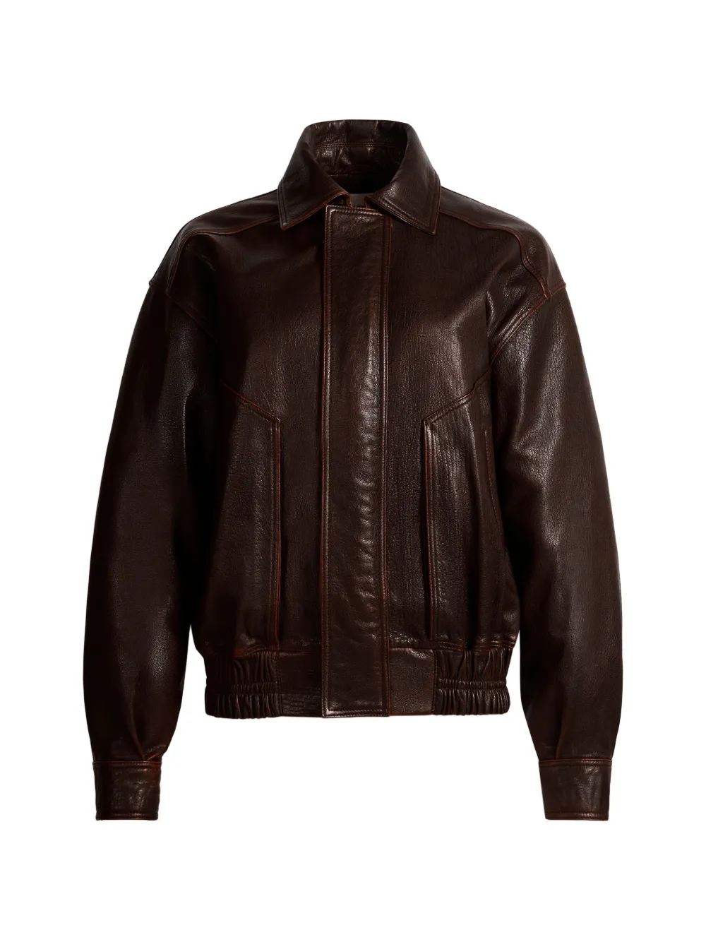 ducie Florence calf leather bomber jacket