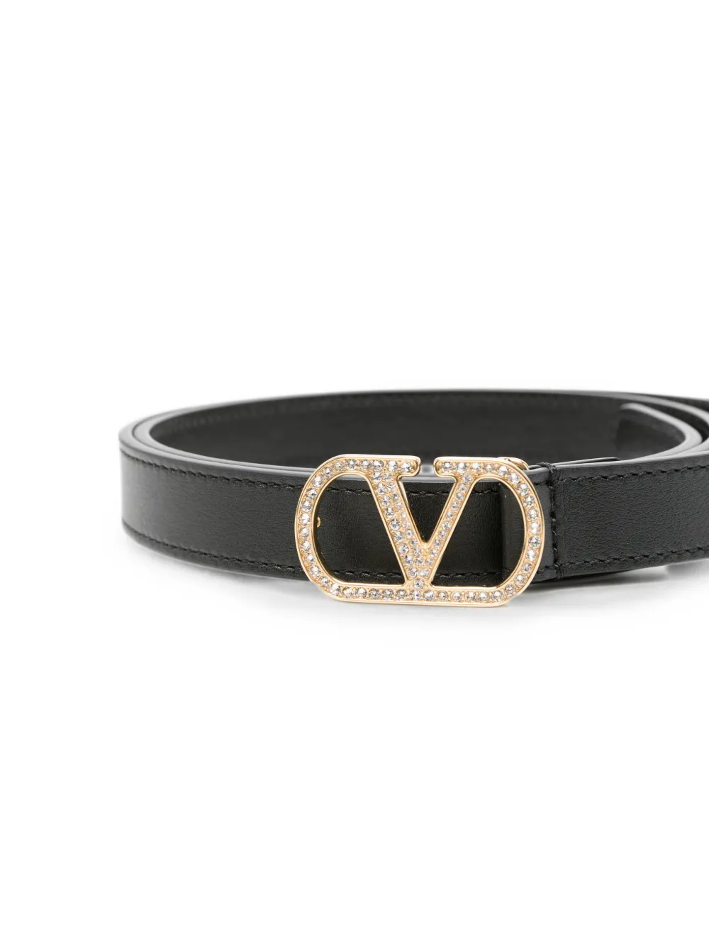 Valentino Garavani Riem verfraaid met kristallen Zwart