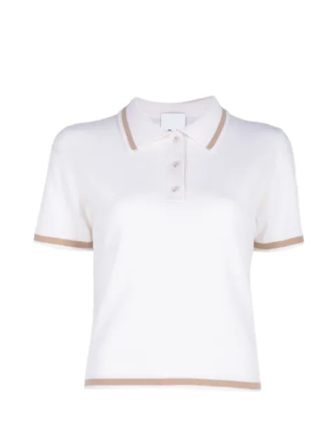 Allude contrast-trim polo shirt